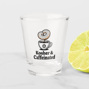 Verre A Shot Kasher et café juif à la caféine Hanoukka