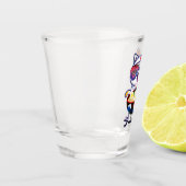 Verre A Shot Kawaii Chat Manger Des nouilles Ramen (Gauche)