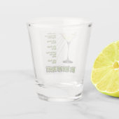 Verre A Shot Key Lime Pie Martini Cocktail Recette Art (Dos)