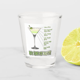 Verre A Shot Key Lime Pie Martini Cocktail Recette Art