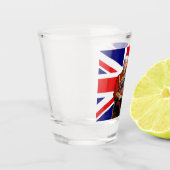 Verre A Shot King Charles British Noël (Gauche)