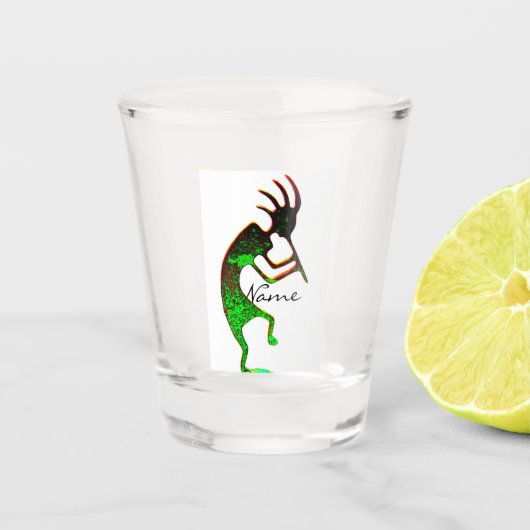 Verre A Shot Kokopelli vert Thunder_Cove (Devant)