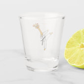 Verre A Shot Kung Fu giraffe (Dos)