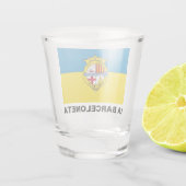 Verre A Shot La Barceloneta (drapeau, quartier à Barcelone (Dos)