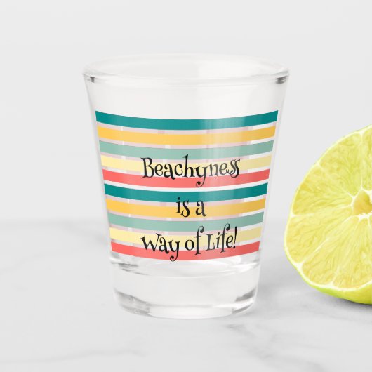 Verre A Shot La beauté est un mode de vie (Devant)
