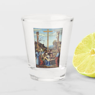 Verre A Shot La Déposition de Jésus-Christ Icône Sacrée Art