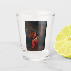 Verre A Shot La Fuite en Égypte par Abraham Bloemaert