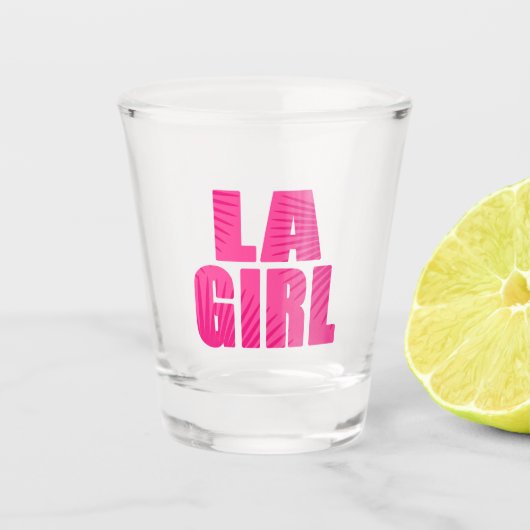 Verre A Shot LA Girl (Devant)