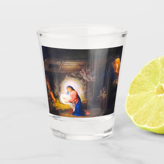Verre A Shot La Nativité du Christ (Devant)