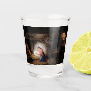 Verre A Shot La Nativité du Christ (par Vladimir Borovikovsky)