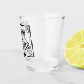 Verre A Shot La pêche est ma citation préférée (Droite)