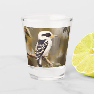 Verre A Shot La peinture australienne Kookaburra,