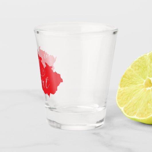 Verre A Shot La République Tchèque Est Dans Mon Coeur (Droite)