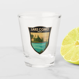 Verre A Shot Lac de Côme Italie Vintage