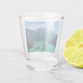 Verre A Shot Lac Turquoise de Snowy Mountain à Washington (Dos)