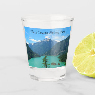 Verre A Shot Lac Turquoise de Snowy Mountain à Washington
