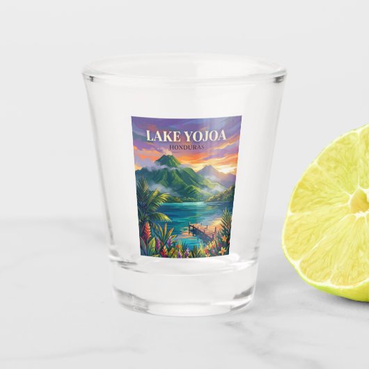 Verre A Shot Lac Yojoa Honduras (Devant)