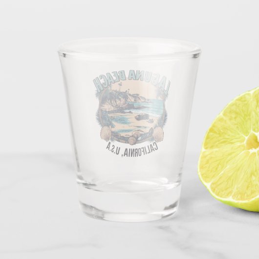 Verre A Shot Laguna Beach Retro Vignette (Dos)