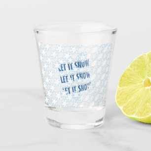 Verre A Shot Laisser la neige flocons de neige hiver saison