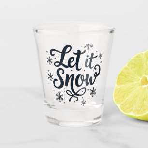 Verre A Shot Laisser neiger Saison d'hiver Flamme de neige Noël