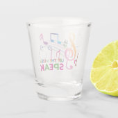 Verre A Shot Laissez La Musique Parler, Notes Musicales (Dos)