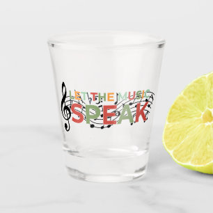 Verre A Shot Laissez La Musique Parler, Notes Musicales