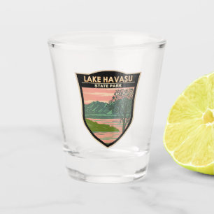 Verre A Shot Lake Havasu State Park Travel Art Vintage