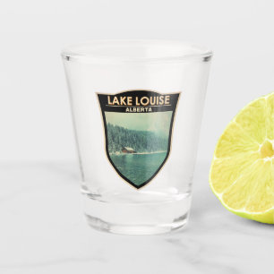 Verre A Shot Lake Louise Alberta Canada Travel Art Vintage