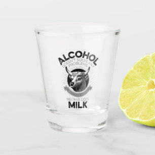 Verre A Shot L'alcool contre le lait