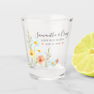 Verre A Shot L'amour est en fleur Fleur sauvage Daisy Shot Glas
