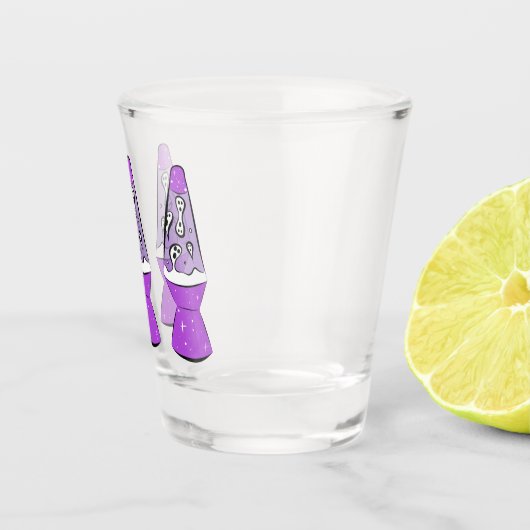 Verre A Shot Lampe de lave fantôme (Droite)