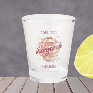 Verre A Shot Lanzarote Espagne España Rétro Vintage 