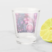 Verre A Shot Lapin Whimsical 'Lapin Glamour' Rose Violet (Dos)