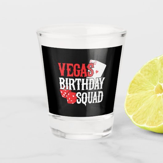 Verre A Shot Las Vegas Birthday (Devant)