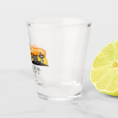 Verre A Shot Las Vegas Skyline Latitude et Longitude (Droite)