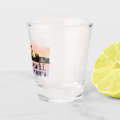 Verre A Shot Latitude et longitude de la ligne Skyline de Washi (Droite)
