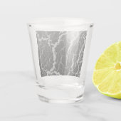 Verre A Shot Lave de l'espace fissuré - Argent (Dos)