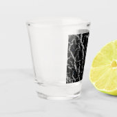 Verre A Shot Lave de l'espace fissuré - Argent (Gauche)