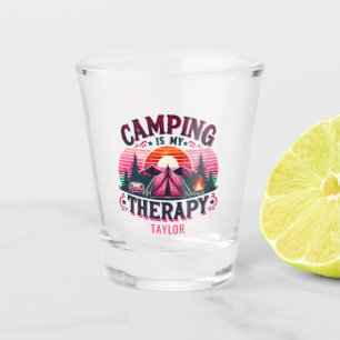 Verre A Shot Le Camping Est Ma Thérapie