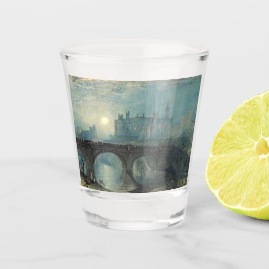 Verre A Shot Le château William Turner Alnwick (Devant)