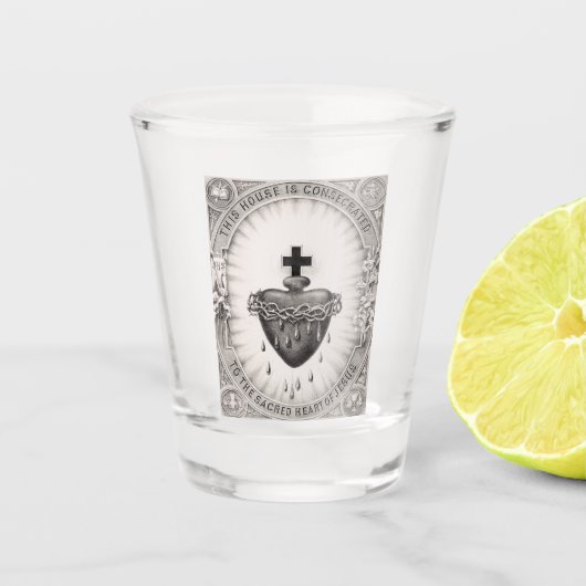 Verre A Shot Le Coeur le plus sacré de Jésus-Christ (Devant)