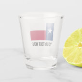 Verre A Shot Le drapeau de l'état du Texas les lunettes de vue  (Dos)