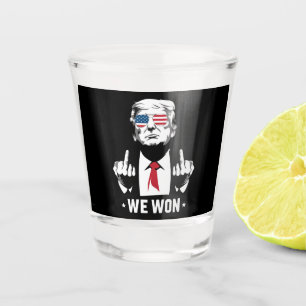 Verre A Shot Le gagnant Trump nous avons gagné le 47e jour de l