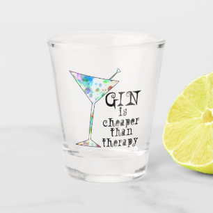Verre A Shot Le genièvre est meilleur marché que la thérapie