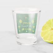Verre A Shot Le jour de St Patrick heureux (Dos)