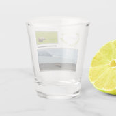 Verre A Shot Le lac Clark National Park Shot Glass (Dos)