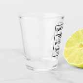 Verre A Shot Le mariage a attaché les noms de couples de (Gauche)