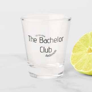 Verre A Shot le nom de club de célibataire année élégant tendan