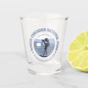 Verre A Shot Le nord cascade le NP (BG)
