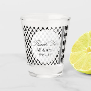 Verre A Shot Le Palestinien Hatta Keffiyeh Merci : Un mariage p